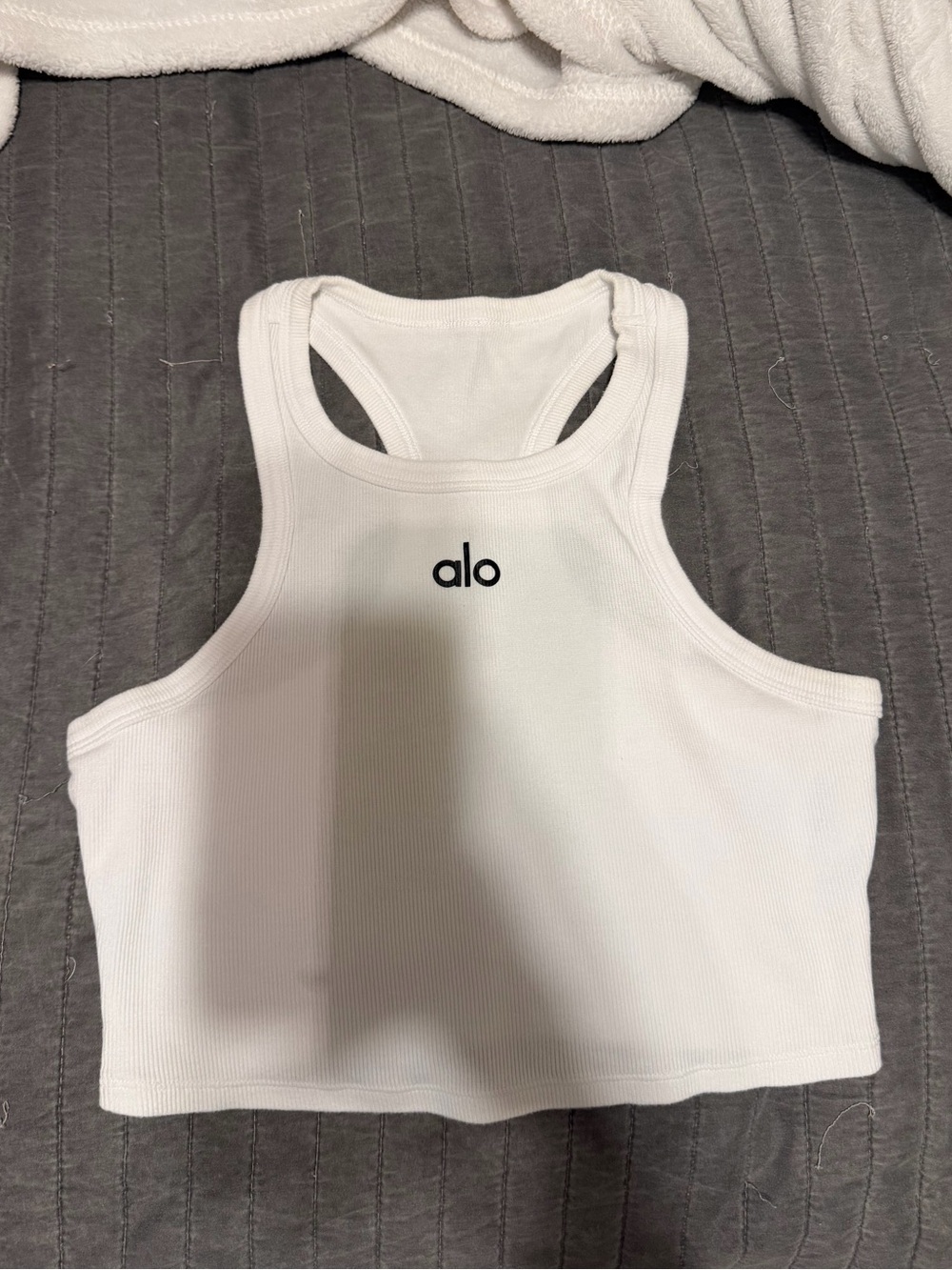 Alo white tank top